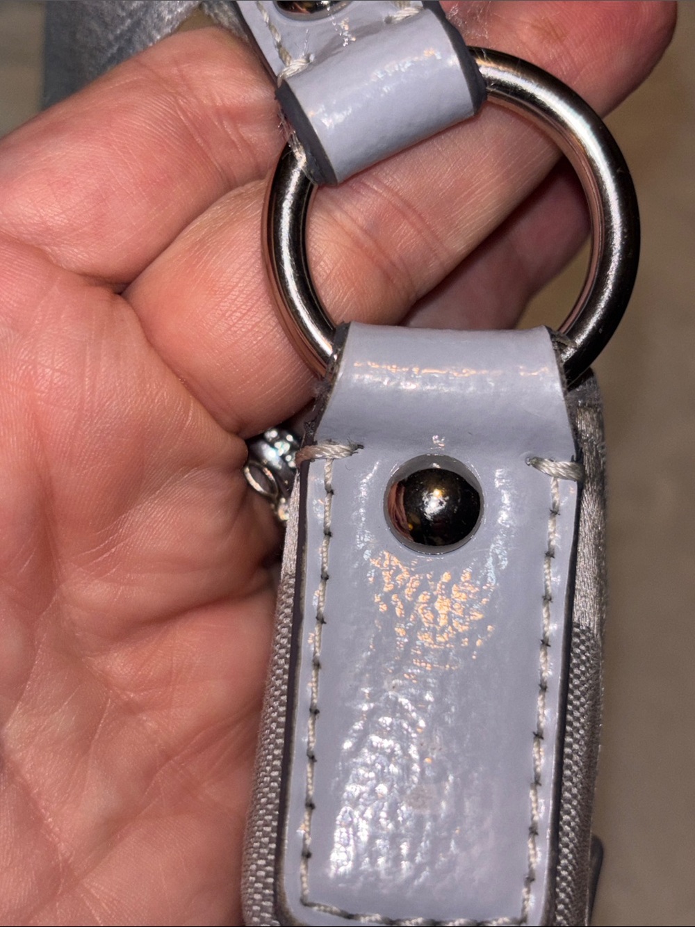 Coach Gray Signature Shoulder Bag with Adjustable Strap - Picture 5 of 15